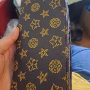 Designer Brown and Gold Womens Wallet